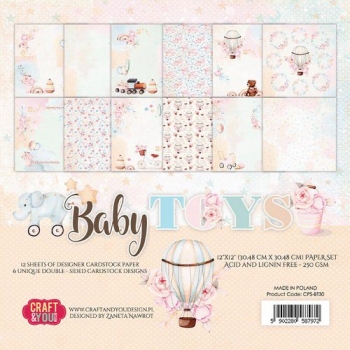 Craft & You Paper Set - Baby Toys 12" x 12"