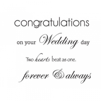 Kaisercraft Mini Clear Stamps - Wedding