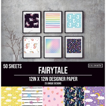 Colorbök Designer Paper Pad - Fairytale - 12 x 12