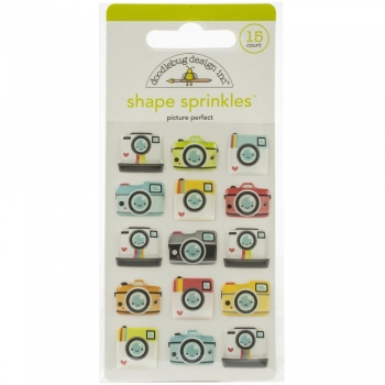 Doodlebug Shape Sprinkles (Epoxy Sticker) - picture perfect