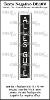 Crealies Text Stanze - Alles Gute