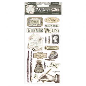 Stamperia Chipboard - Calligraphy