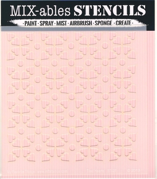 MFT - 6" x 6" Schablone - Tiled Hearts*limitiert*