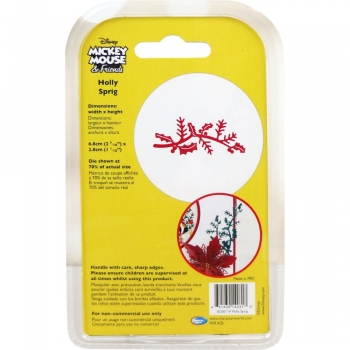 Mickey Mouse & Friends Metall Stanze - Holly Sprig