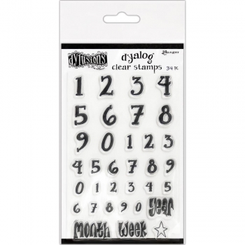 Dylusions Dyalog Clear Stamps - Numerology