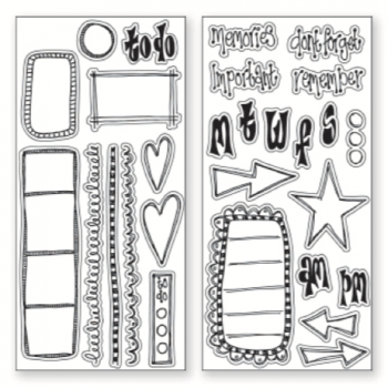 Dylusions Creative Dyary Stamp Set 2