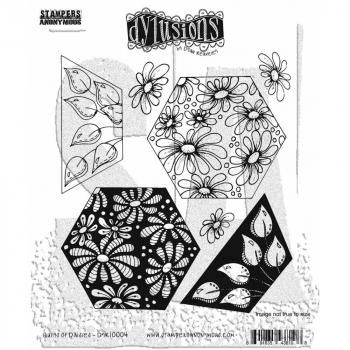 Dylusion Stempelset - Quilts of Daisies