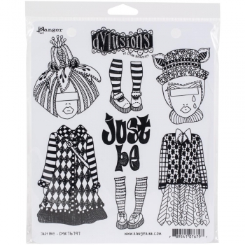 Dyan Reaveley's Dylusions Cling Stamp - Just Be
