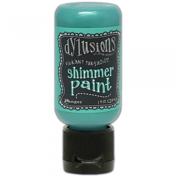 Dylusions Shimmer Paint - Vibrant Turquoise