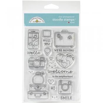 Doodle Stamps - I travel