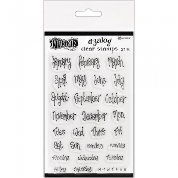 Dylusions Dyalog Clear Stamps - Blind Date