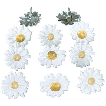 Brads - White Daisy