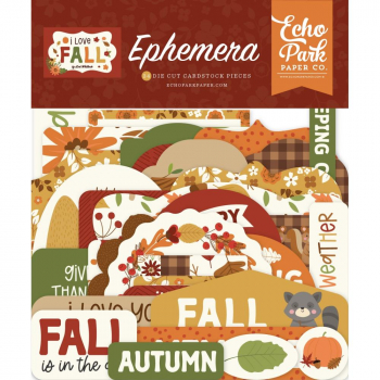 Echo Park Ephemera - I love Fall