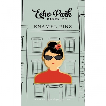 Echo Park Enamel Pinn - Flora Girl