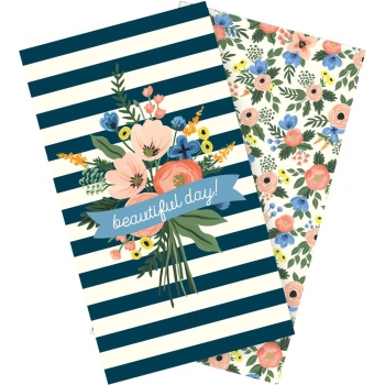 Echo Park Traveler`s Notebook Daily Calendar Insert - Standard - Fancy Floral