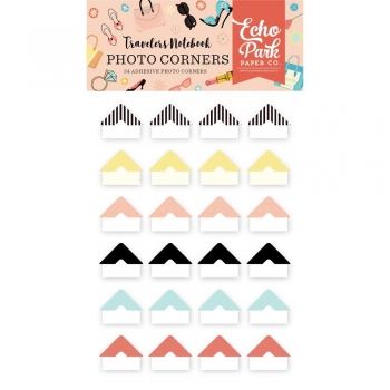 Echo Park Traveler`s Notebook Photo Corners - Metropolitan Girl