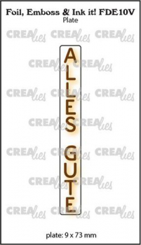 Crealies Hotfoil Stamps - Alles Gute