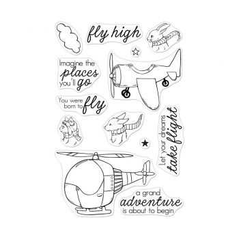 Hero Arts Clearstamps - Fly High Animals