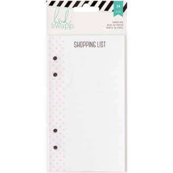 Heidi Swapp 24 Seiten Paper Pad - Shopping List
