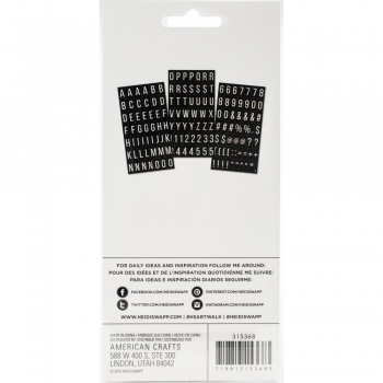 Heidi Swapp Alphabet Stickers Set - 153 Stck.