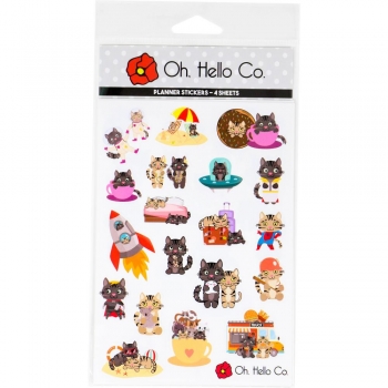 Oh. Hello Co. Planner Stickers - Cat Variety