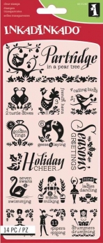 Inkadinkado Clearstamps Set - 12 Days of Christmas