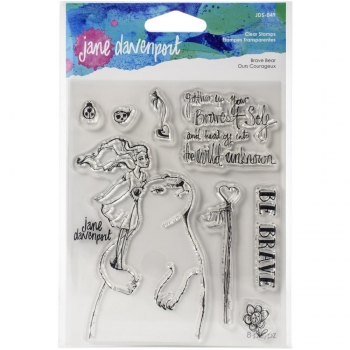 Jane Davenport Clear Stamps - Brave Bear
