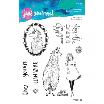 Jane Davenport Clear Stamps - Llama Drama