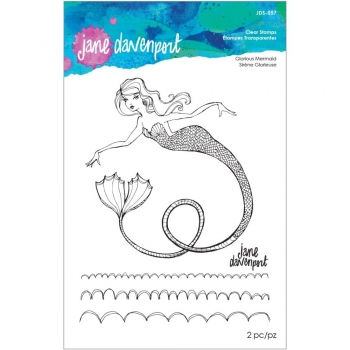 Jane Davenport Clear Stamps - Glorius Mermaid