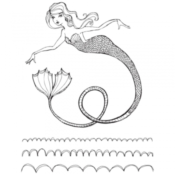 Jane Davenport Clear Stamps - Glorius Mermaid