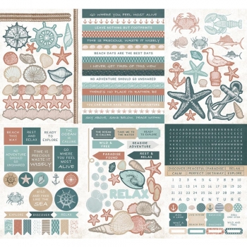 Kaisercraft Sticker Book - Uncharted Water