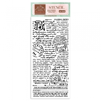 Stamperia Stencil - Postcard