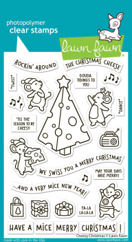 Lawn Fawn Clear Stamps - Cheesy Christmas