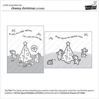 Lawn Fawn Clear Stamps - Cheesy Christmas