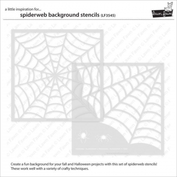 Lawn Fawn - 6" x 6" Schablone - Spiderweb Background Stencils