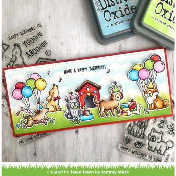 Lawn Fawn Clear Stamps - Yappy Birthday Add-On