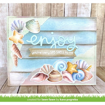 Lawn Fawn Clear Stamps - How You Bean? Seashell Add-On