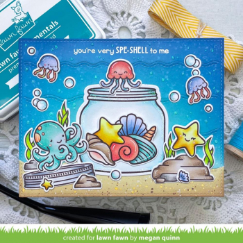 Lawn Fawn Clear Stamps - How You Bean? Seashell Add-On