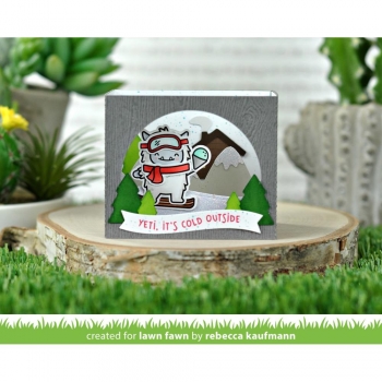 Lawn Fawn Die - Shadow Box Card Mountain Add-On