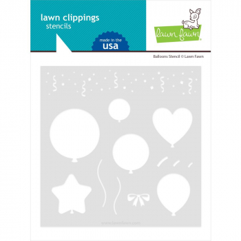 Lawn Fawn - 6" x 6" Schablone - Balloons Stencil