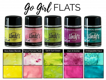 Lindy's Stamp Gang - flat MAGICAL SHAKER SET - Go Girl flats
