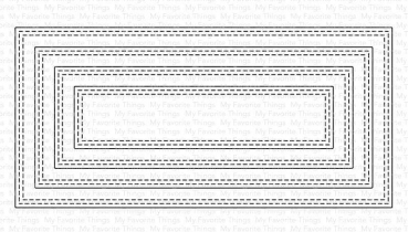 Die-namics - Mini Slimline Double Stitched Rectangle STAX