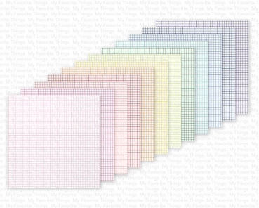 MFT Design Papier 6" x 6" - Rainbow Grid *Limitiert*