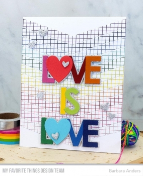 MFT Design Papier 6" x 6" - Rainbow Grid *Limitiert*