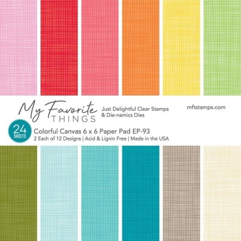 MFT Design Papier 6" x 6" - Colorful Canvas