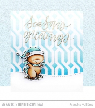 MFT - 6" x 6" Schablone - Stencil Cable-Knit Sweater