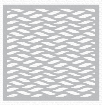 MFT - 6" x 6" Schablone - Wavy Lines