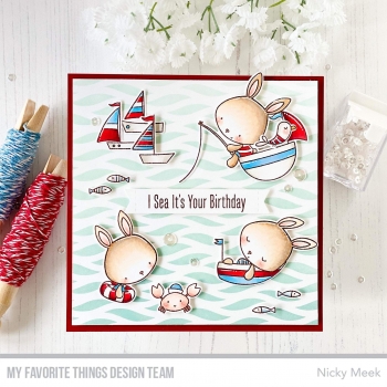 MFT - 6" x 6" Schablone - Wavy Lines