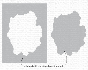 MFT - 6" x 6" Schablone - Stencil Watercolor Wash Free Form 