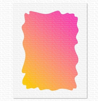 MFT - 6" x 6" Schablone - Stencil Watercolor Wash Rectangle